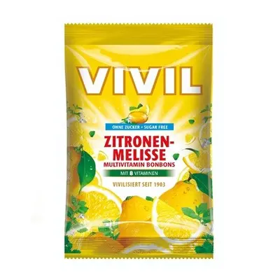 Vivil Multivitamin citron-meduňka + 8 vitaminů bez cukru 120g