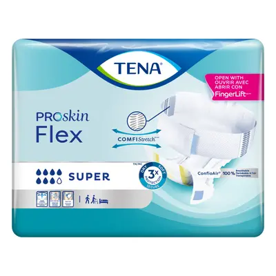 TENA Flex Super Large - Inkontinenční kalhotky s páskem na suchý zip (30ks)