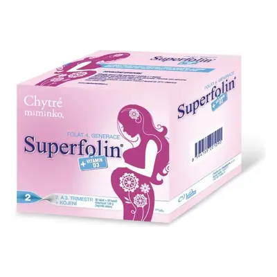 Chytré miminko superfolin 2 MAMA 60 tablet + 60 kapslí - balení 2 ks