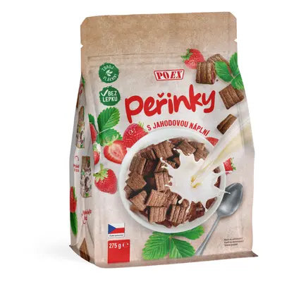 POEX Peřinky s jahodovou náplní 275g