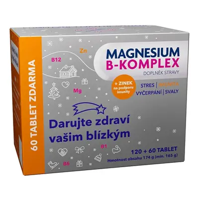 Magnesium B-komplex Glenmark 120+60 tablet dárkové balení