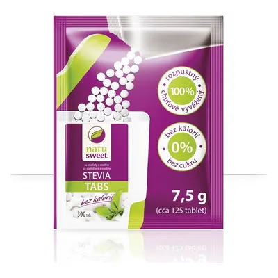 Stevia Natusweet tablety v sáčku na doplnění dávkovače 1x7.5g (125ks)