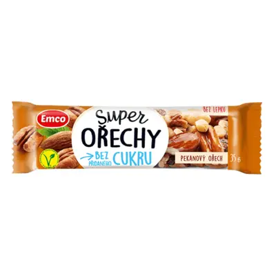 EMCO Super ořechy tyčinka Pekanový ořech 35g