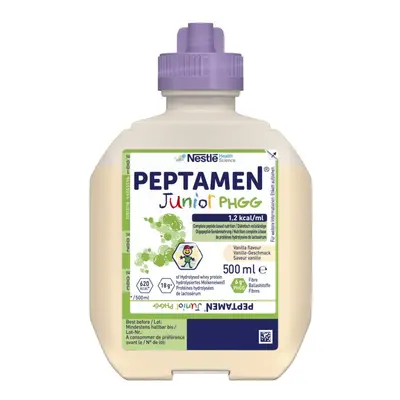 PEPTAMEN JUNIOR PHGG VANILKOVÁ PŘÍCHUŤ POR SOL 12X500ML