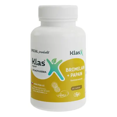 Klas Bromelain + Papain 60mg tbl.90