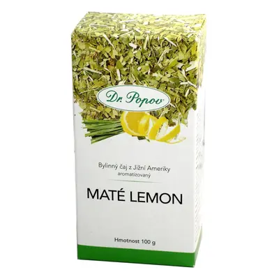 Dr.Popov Čaj Maté Lemon 20x1.5g