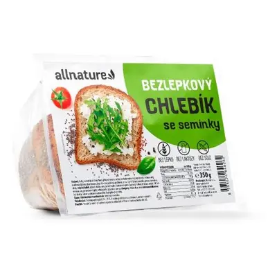 Allnature Bezlepkový chlebík se semínky 350g