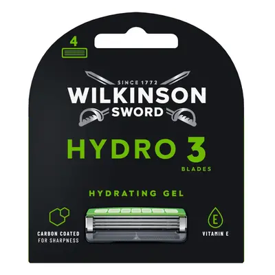 Wilkinson Hydro 3 Black Edition náhradní hlavice 4 kusy