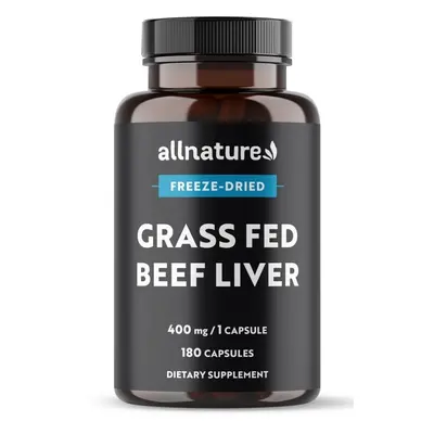 Allnature Grass Fed Beef Liver cps.180