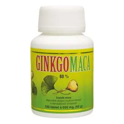 HEMANN Ginkgo maca bylin.tablety 100 tbl.á 600mg