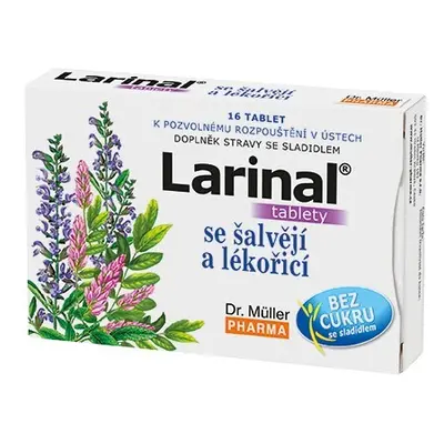 Larinal se šalvějí a lékořicí tbl.16 Dr.Müller