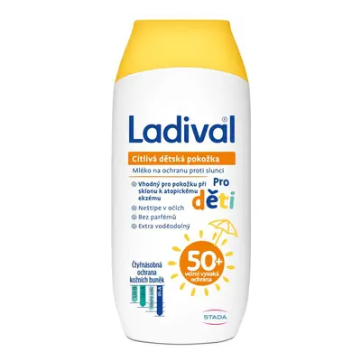 Ladival dětská citlivá pokožka mléko OF50+ 200ml