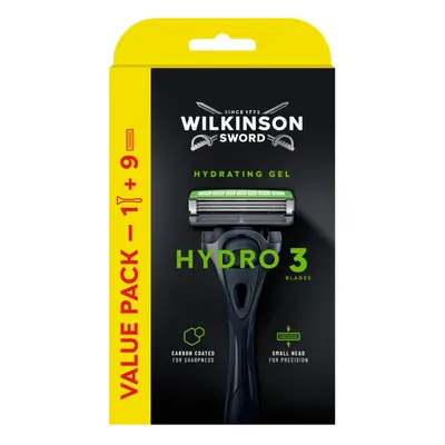 Wilkinson Hydro 3 Skin Protection Value Pack náhradní hlavice 9ks + strojek