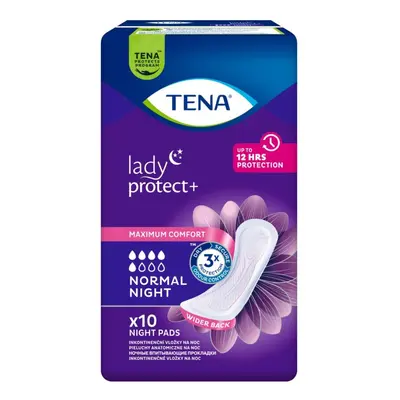 TENA Lady Protect+ Normal Night VLOŽKY ABSORPČNÍ,530ML,10KS