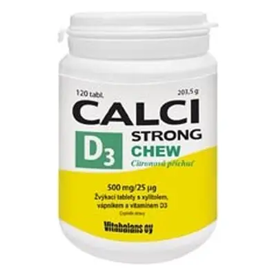 Calci Strong Chew + Vitamin D3 120 tablet Vitabalans