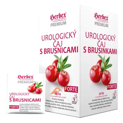 HERBEX Urologický čaj s brusinkami FORTE 20x1.5g