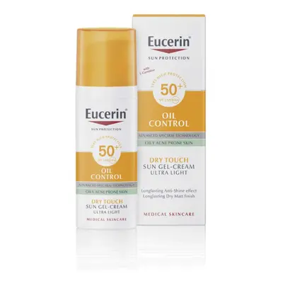 EUCERIN SUN Ochranný krémový gel na opalování na obličej Oil Control SPF 50+ 50 ml