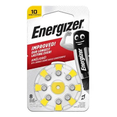 Energizer Baterie do naslouchadel Zinc Air 10 8ks