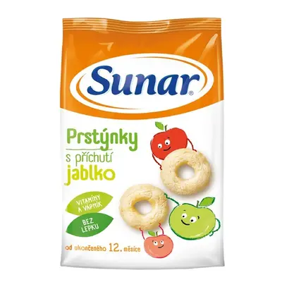 Sunar dětské křupky jablečné prstýnky 50 g