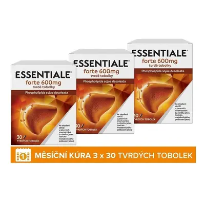 ESSENTIALE FORTE 600MG tvrdé tobolky 30 - balení 3 ks