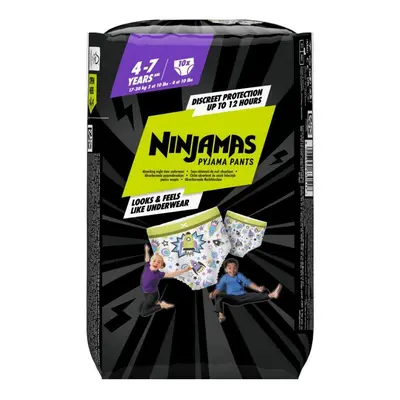 Ninjamas Pyjama Pants plenkové kalhotky 17-30kg Space 10ks