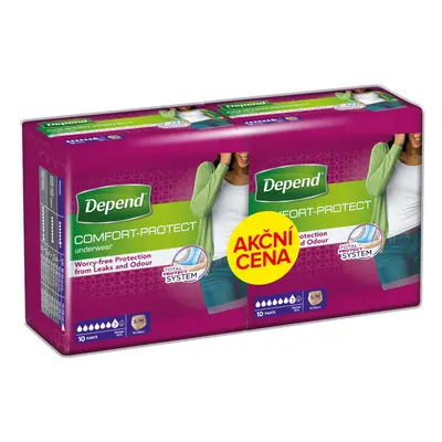 Depend Normal inkontinenční kalhotky ženy Duopack S/M 2x10ks