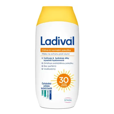 Ladival citlivá&normální pokožka mléko OF30 200ml