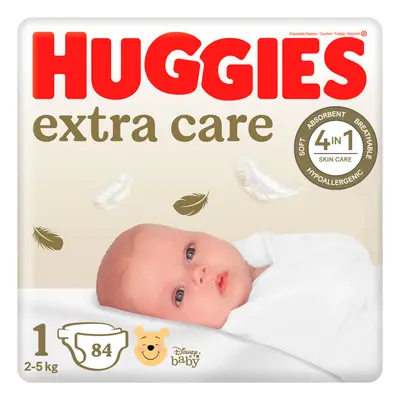 HUGGIES extra care 1 2-5kg 84ks