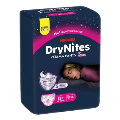 DryNites natahovací kalhotky na noc pro dívky MEGA pack 13+ let / 48-60kg / 20ks