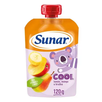 Sunar Cool ovocná kapsička hruška, banán, mango 12m+, 120 g