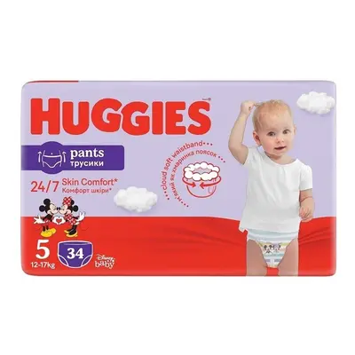 HUGGIES Pants Jumbo 5 12-17kg 34ks