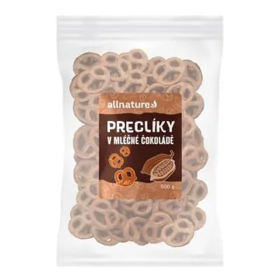 Allnature Preclíky v mléčné čokoládě 500g