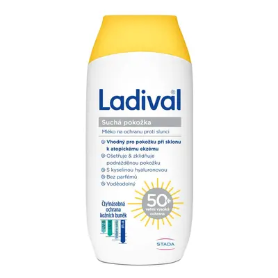 Ladival suchá pokožka mléko OF50+ 200ml