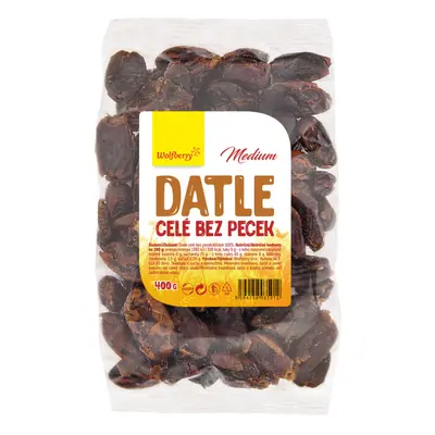 Datle celé 400g bez pecek Medium Wolberry