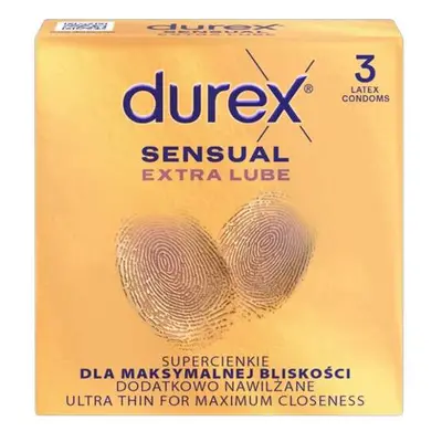 DUREX Sensual Extra Lube prezervativ 3ks