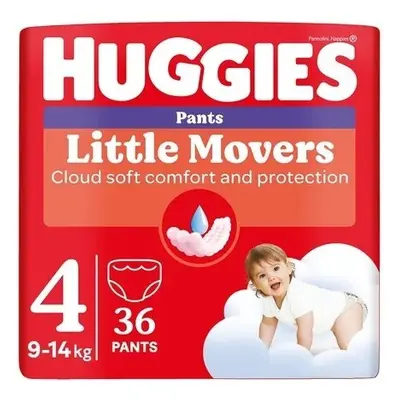 HUGGIES Little Movers Pants 4 9-14kg 36ks