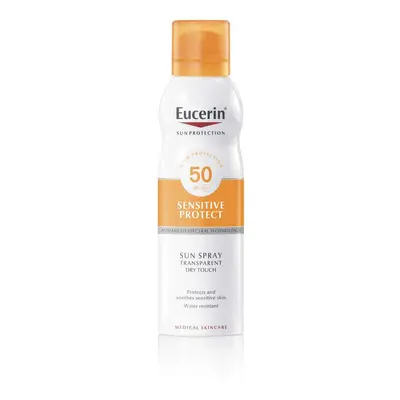 EUCERIN SUN Transparentní sprej na opalování Dry Touch Sensitive Protect SPF 50 200 ml