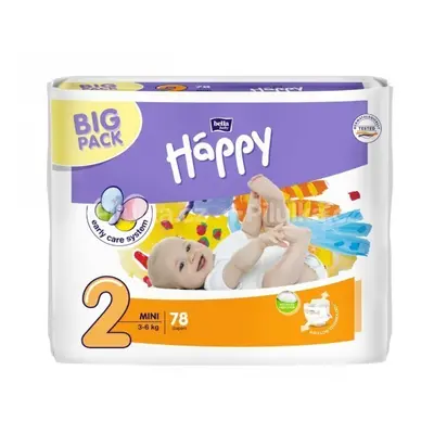 Happy Mini dětské pleny 3-6kg 78ks