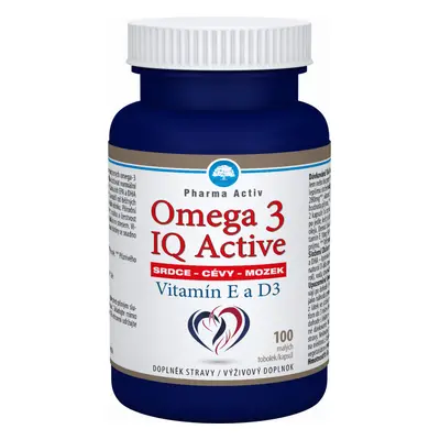 Omega 3 IQ Activ + Vitamin E, D3 tob.100