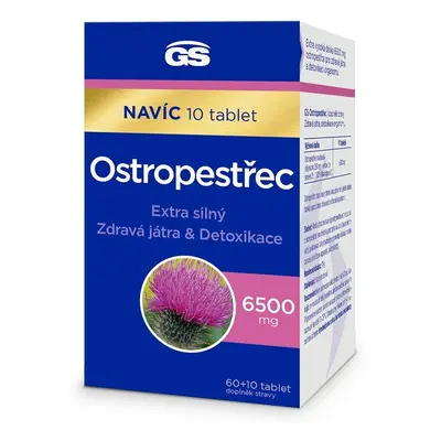 GS Ostropestřec 6500mg tbl.60+10