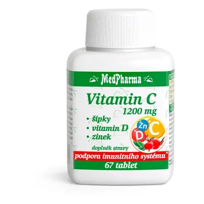 MedPharma Vitamin C 1200mg + šípky, vitamin D, zinek 67 tablet