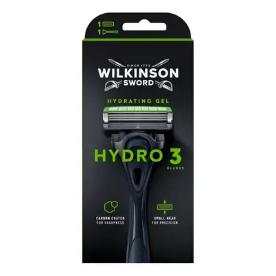 WILKINSON Hydro 3 Black Edition holící strojek + 1 náhradní hlavice