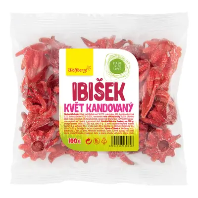 Ibišek květ kandovaný 100g Wolfberry