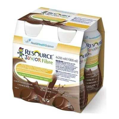 RESOURCE JUNIOR FIBRE KAKAO POR SOL 4X200ML