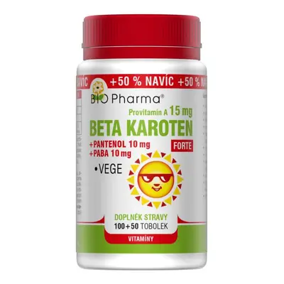 Beta Karoten 15mg+Pantenol 10mg+PABA10mg tob100+50