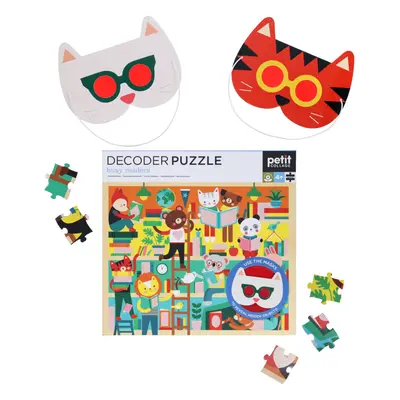 DD Puzzle knihovna 100 ks s 3D brýlemi