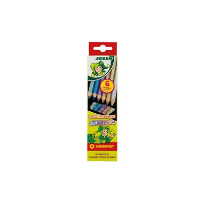 NEF Metalické pastelky Supersticks, 6 barev