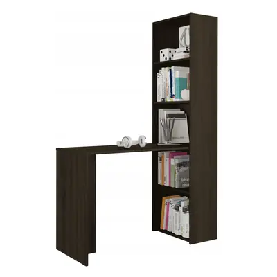 MBN Počítačový stůl s knihovnou MODERN B50 125 cm - Wenge