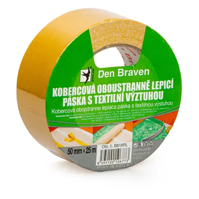 Den Braven Kobercová oboustranně lepící páska s textilní výztuhou, 50mm x