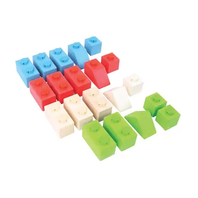 Bigjigs Toys Dřevěné Spojkostky Primary set